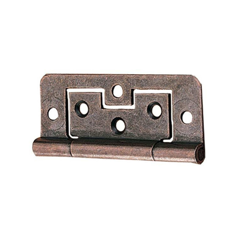 Non-Mortise Hinge - Statuary Bronze - Pair - Size:5/8" x 1-1/2"